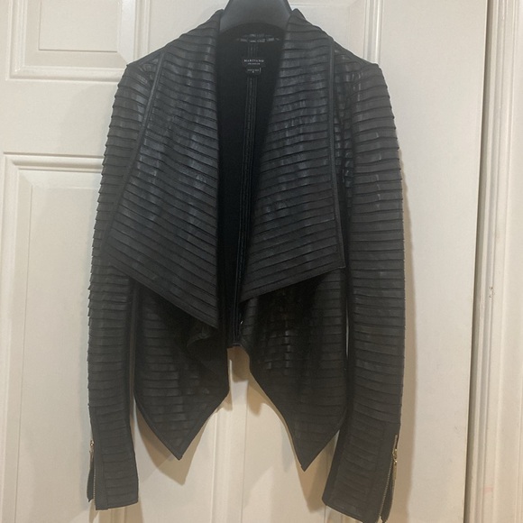 Marciano 100% leather Guess Shayna black leather jacket - Picture 2 of 12